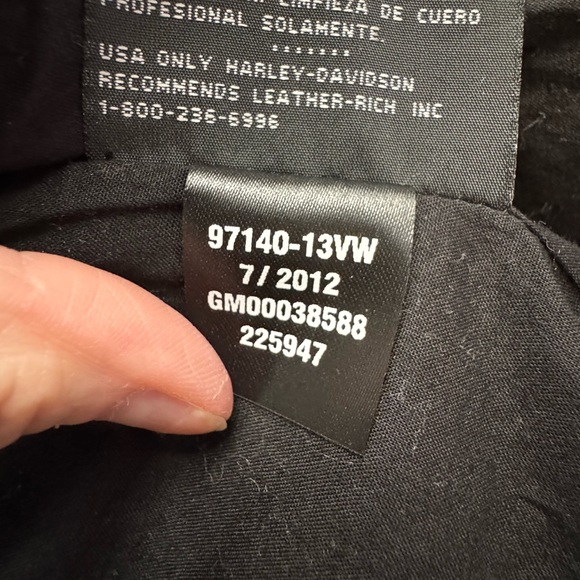 Harley-Davidson Women’s Brown Gray Goatskin Leather Jacket Fur Trim Hood Medium - Picture 16 of 16